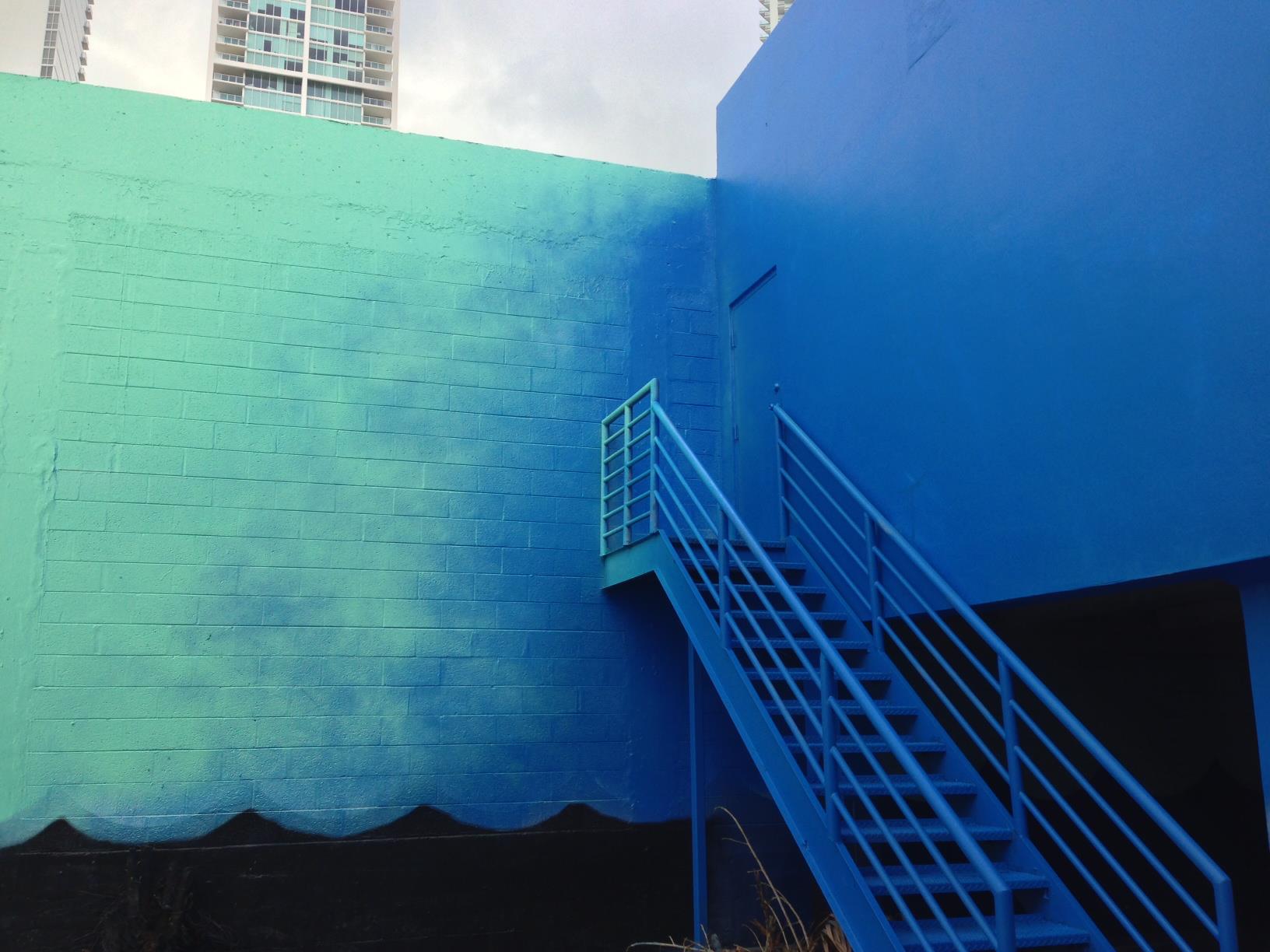 Sherbert Skies Black Water Rising — mural view, Downtown Art Haus Miami